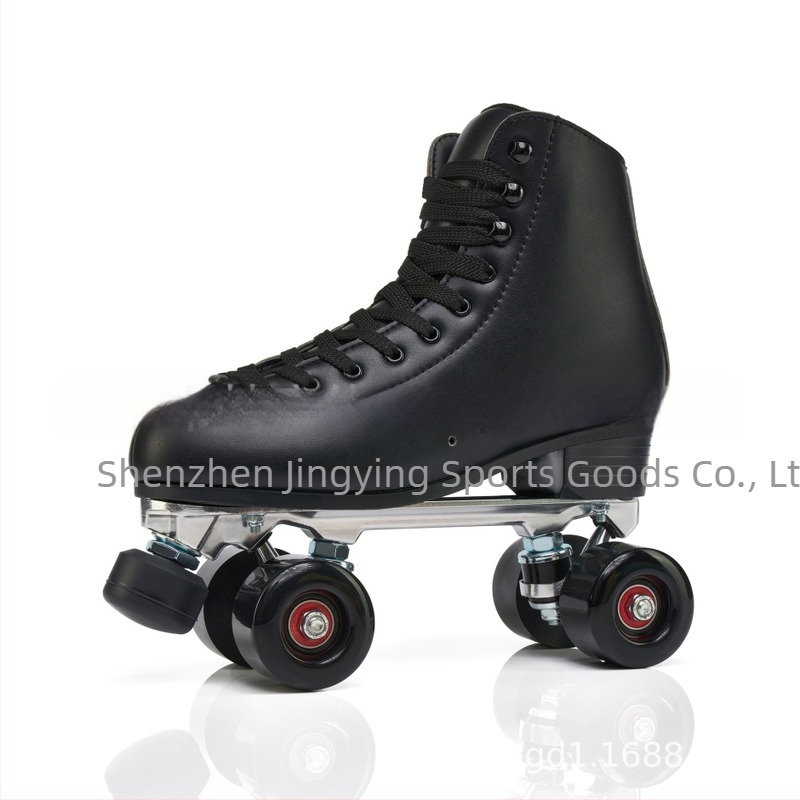 Role skates - Roți dublu-rând, Partea superioară din microfibră, Talpă din cauciuc, Roți PU, Pentru unisex