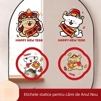Bandă decorativă statică pentru fereastră cu cățeluș | PVC | Window Flower | Xi Xiang Xi | xt66666 | 6668888