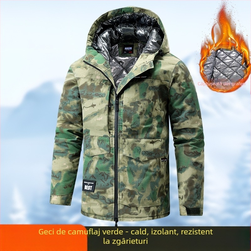 Jachetă de lucru, 100% poliester, menține căldura, iarnă, pentru fabrică