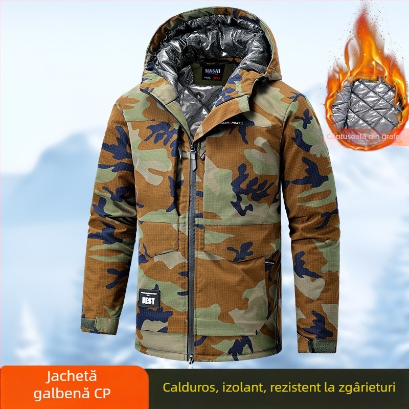 Jachetă de lucru, 100% poliester, menține căldura, iarnă, pentru fabrică