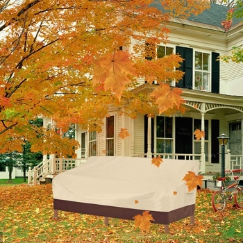 Acoperire pentru canapea de terasă, țesătură denim, protecție pentru mobilier de exterior, stil modern minimalist, YF-250529