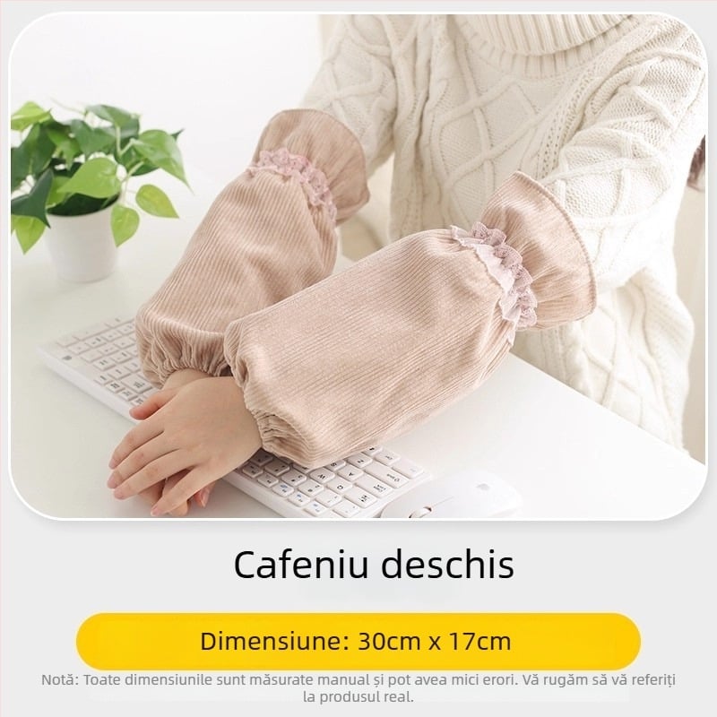 Protecții de mâneți impermeabile, extinse, pentru jachete cu puf, ideale pentru toamnă și iarnă, anti-murdărire