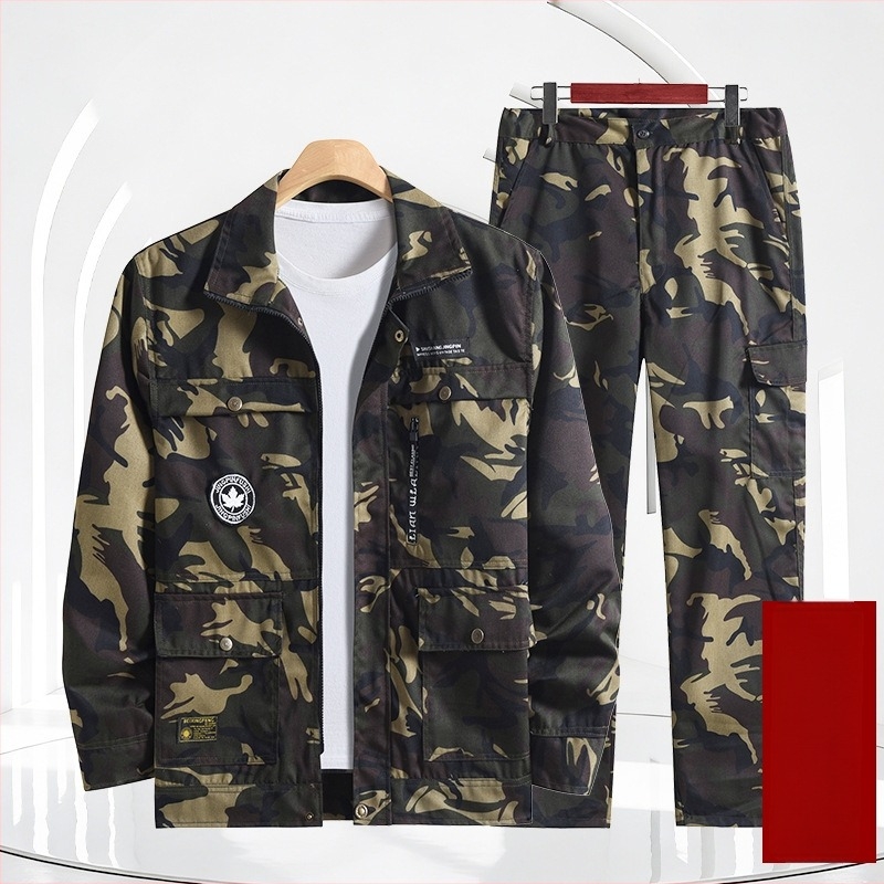 Costum de lucru — Material principal: poliester (100%); Rezistent la abraziune și la murdărie; Potrivit pentru activități în fabrici; Marca: Heshi Shield