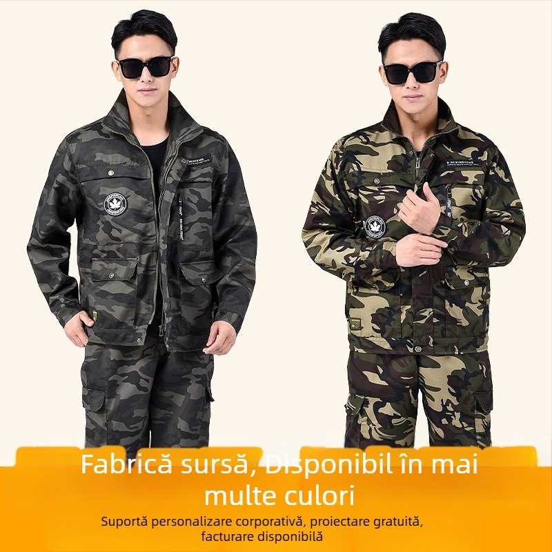 Costum de lucru — Material principal: poliester (100%); Rezistent la abraziune și la murdărie; Potrivit pentru activități în fabrici; Marca: Heshi Shield