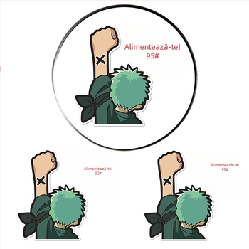 Știker pentru capacul de realimentare auto, scop general, cu material adeziv, model: Oil type tips, montaj prin lipire, Brand: Like the car source