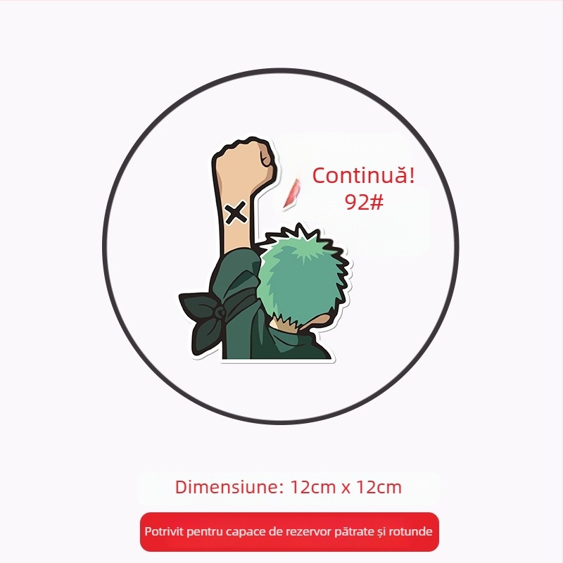 Știker pentru capacul de realimentare auto, scop general, cu material adeziv, model: Oil type tips, montaj prin lipire, Brand: Like the car source