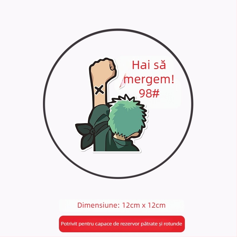 Știker pentru capacul de realimentare auto, scop general, cu material adeziv, model: Oil type tips, montaj prin lipire, Brand: Like the car source