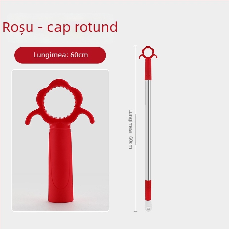 Deschizător de ferestre cu tijă de susținere pentru fereastra glisantă, oțel inoxidabil + ABS, finisaj periat, pentru uși și ferestre