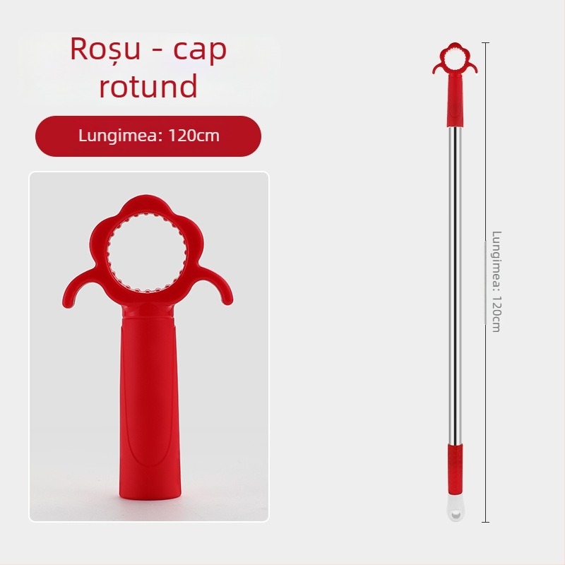 Deschizător de ferestre cu tijă de susținere pentru fereastra glisantă, oțel inoxidabil + ABS, finisaj periat, pentru uși și ferestre