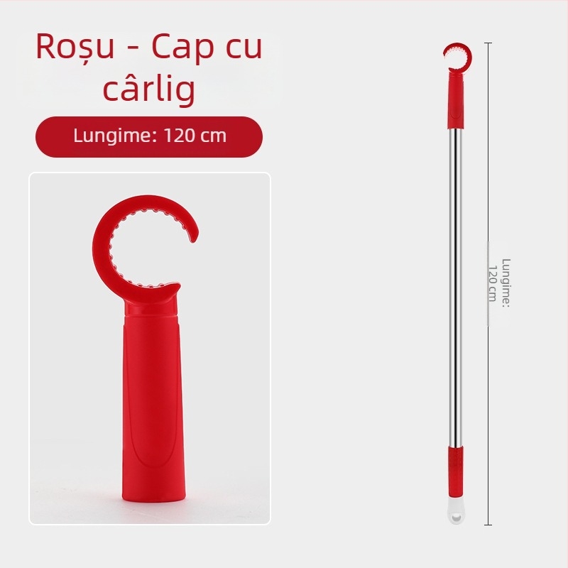 Deschizător de ferestre cu tijă de susținere pentru fereastra glisantă, oțel inoxidabil + ABS, finisaj periat, pentru uși și ferestre