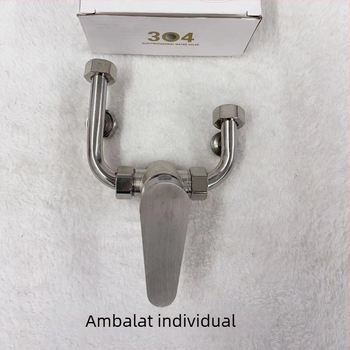 Valvă amestec din oțel inoxidabil 304 pentru boiler și robinet de duș, cald și rece, montare pe suprafață, 0–99°C, intrare/ieșire Ø4 mm