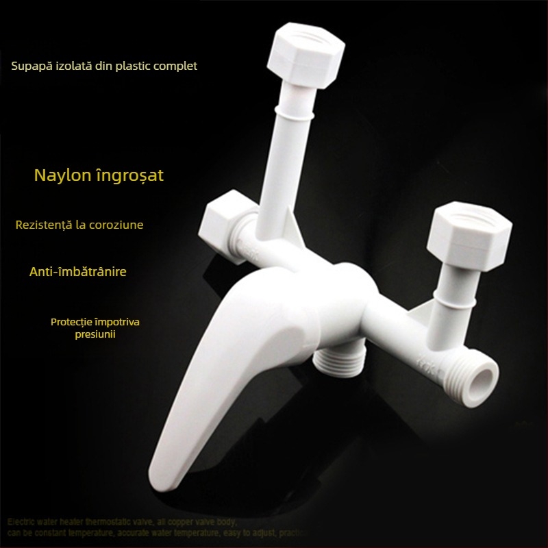 Ventil amestec pentru boiler electric, din plastic, intrare/ieșire 20 mm, miez de valve model 25, diametrul șeii valvei 20 mm, temperatura de operare 75°C
