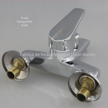 Robinet de duș din cupru, model LQ-1202, cu trei robinete, montaj manual, cartuș ceramic