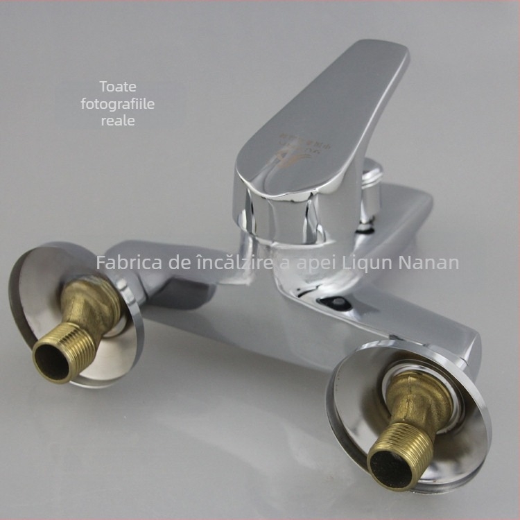 Robinet de duș din cupru, model LQ-1202, cu trei robinete, montaj manual, cartuș ceramic