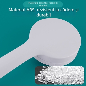 Cap de duș ABS, rotund, funcție ploaie, montaj manual, 0–90°C