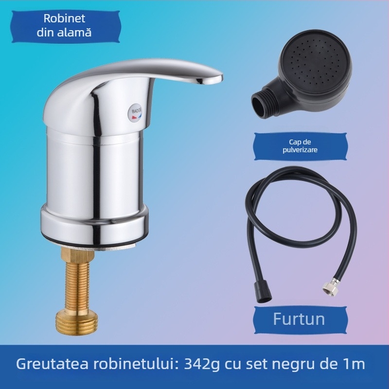 Robinet universal pentru masă de spălat păr cu amestec apă caldă/rece – accesorii pentru salon de coafură