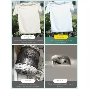 Filtru de intrare pentru mașina de spălat, corp din cupru, finisaj cromat, supapă cu disc ceramic, CE certificat