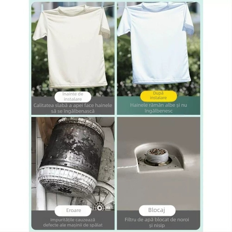 Filtru de intrare pentru mașina de spălat, corp din cupru, finisaj cromat, supapă cu disc ceramic, CE certificat