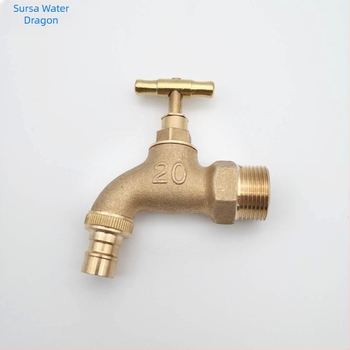 Robinet magnetizat pentru mașina de spălat, din cupru, montat pe perete, deschidere spirală, model T20-130