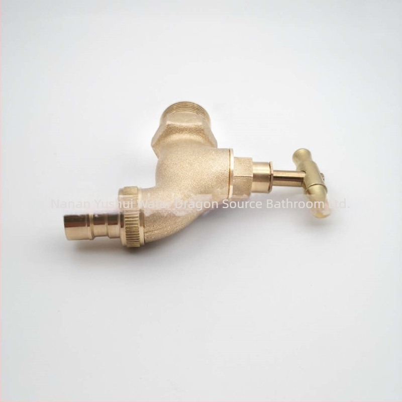 Robinet magnetizat pentru mașina de spălat, din cupru, montat pe perete, deschidere spirală, model T20-130