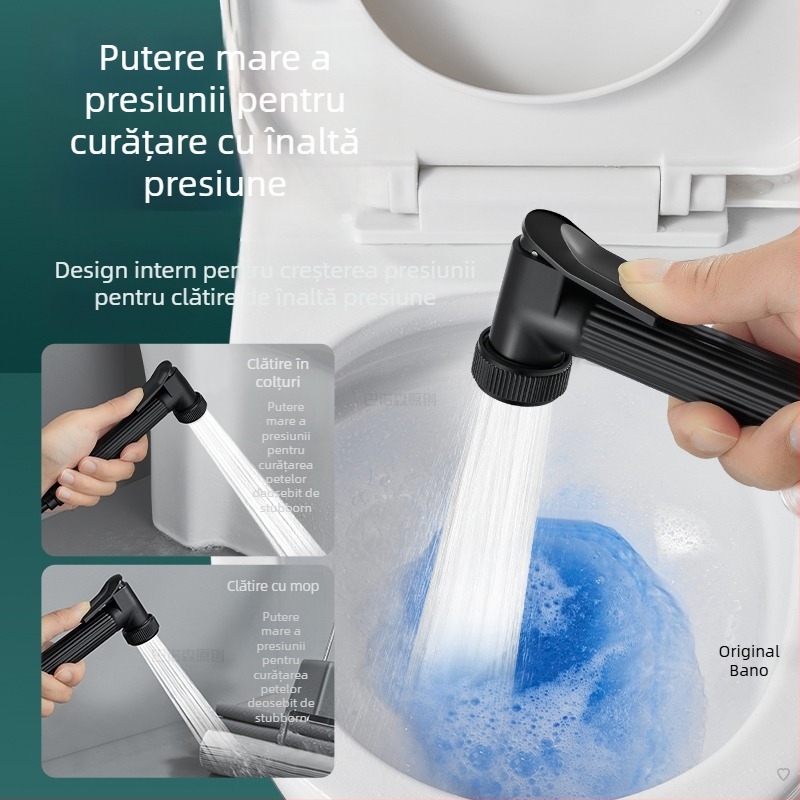 Duș portabil cu pistol de spray, cap de duș manual, din aliaj de zinc, presurizat, reglare presiune, accesorii pentru baie, Jomnw