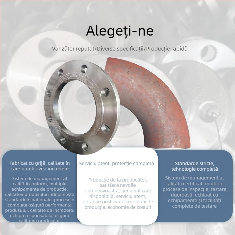 Fitinge PE pentru electrofuziune, inele de flanșă pentru țevi plastificate, oțel carbon