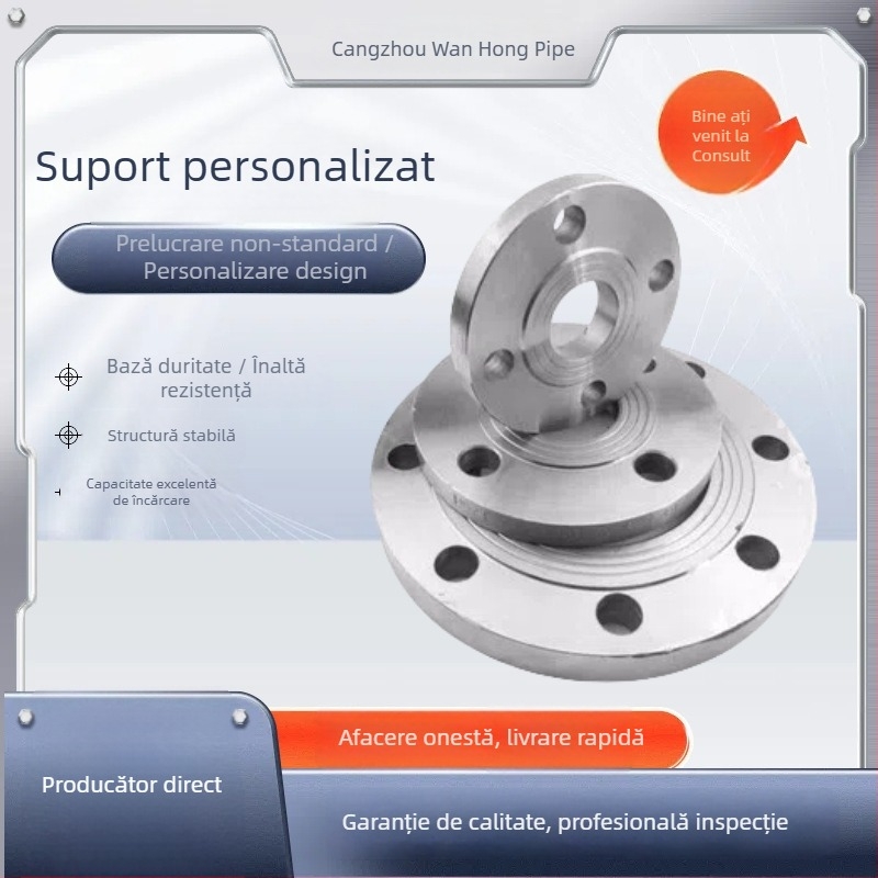 Flanșă din oțel carbon pentru sudură, tip orizontal, model A987, brandul Wanhong