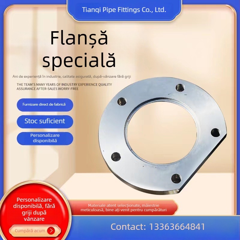 Flanșă specială din oțel carbon, forjată, tip orizontal, conectare prin sudură, rezistență la coroziune și la înaltă presiune, standard național, Tianqi