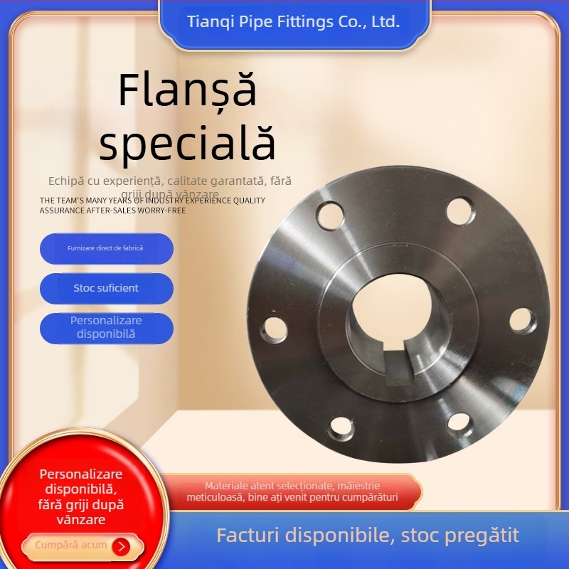 Flanșă specială din oțel carbon, forjată, tip orizontal, conectare prin sudură, rezistență la coroziune și la înaltă presiune, standard național, Tianqi