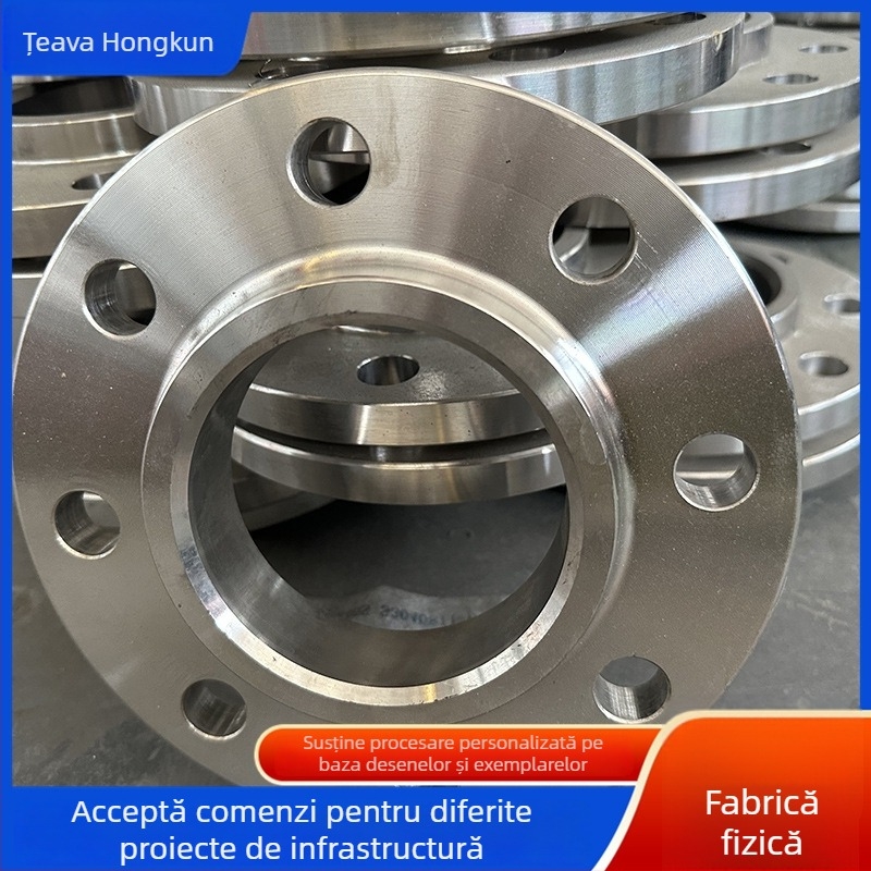 Flanșă de sudură plată din oțel inoxidabil 304, tip axial, conexiune prin șurub, Ø100