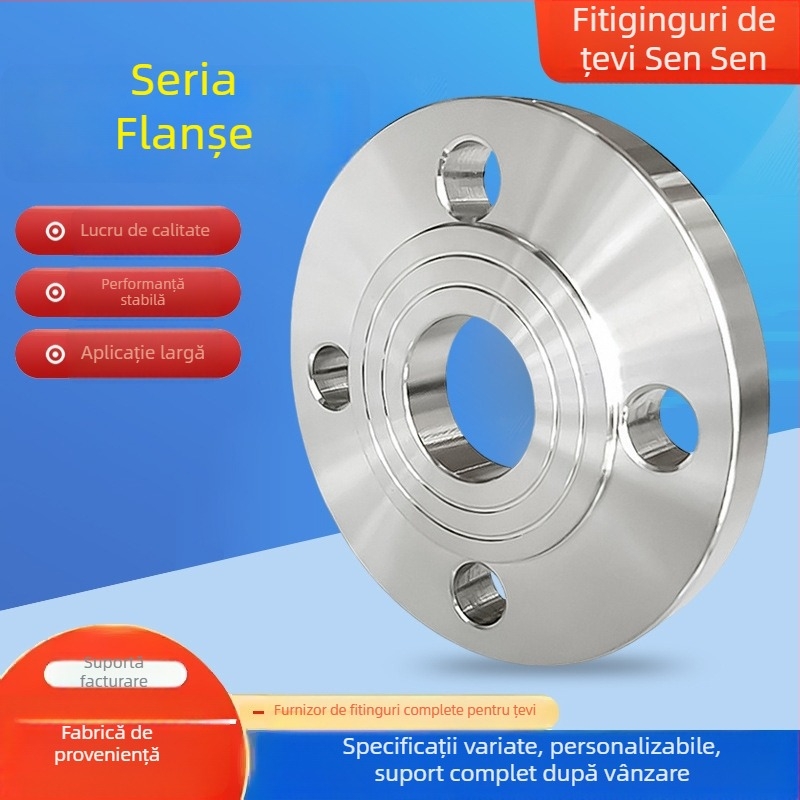 Flanșă din oțel inoxidabil forjat, tip lateral, conectare prin sudură, PN10, rezistentă la coroziune