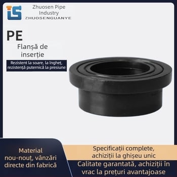 Flanșă PE cu priză, tip axial, conectare prin clemă, placă de flanșă, rezistentă la coroziune și elastică, standard național