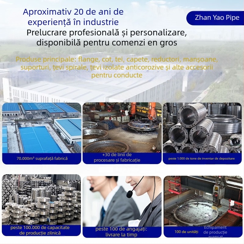 Flanșă din oțel de carbon forjat, tip axial, conexiune prin șuruburi, grad Excellent, conform standardelor naționale