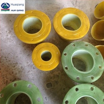 Fitings FRP cu flanșă din fibră de sticlă - diametru variabil al flanșei - îmbinare scurtă - proces de lay-up manual