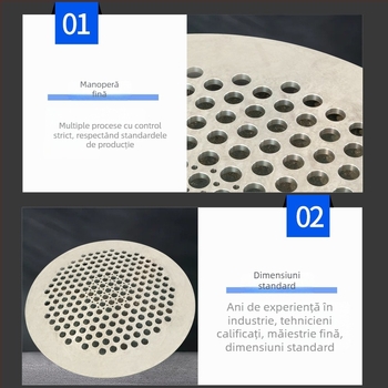 Flanșă din oțel inoxidabil pentru țevi cu placă poroasă și filtru cu formă specială, diametru mare, placă flanșă compozită