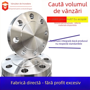 Flanșă blind axială din oțel carbon, sudare, rezistență înaltă la presiune, standard național