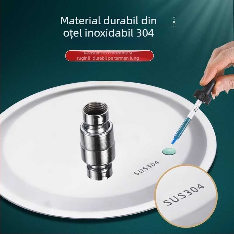 Cap de duș cu jet superior, oțel inoxidabil șlefuit, funcție ploaie, model J-01, temperatură de lucru 0–90°C