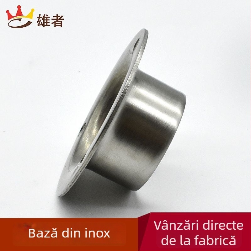 Suport flanșă din oțel inoxidabil pentru bară de haine orizontală, tip transversal, sudură, model FLZXZ001, grad avansat, rezistență la coroziune și la presiune înaltă