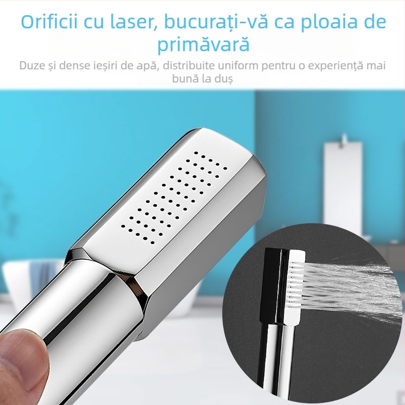Magic House Cap de duș manual din cupru – Duș portabil cu efect ploaie, finisaj electroplacat, stil lux discret