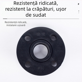 Set flanșă PE din plastic – tip orizontal, conectare cu șurub, material PE, elasticitate bună