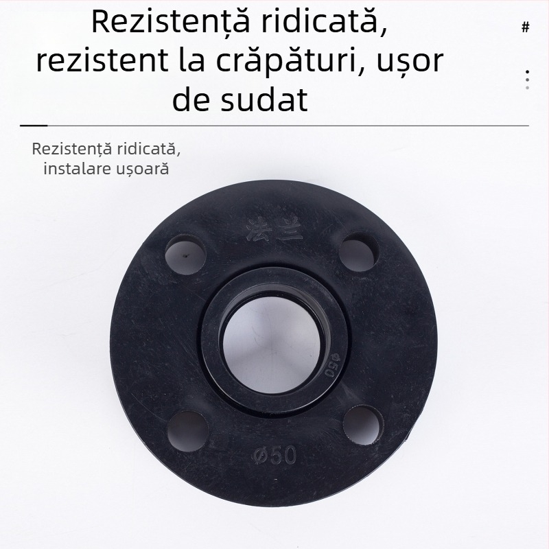 Set flanșă PE din plastic – tip orizontal, conectare cu șurub, material PE, elasticitate bună