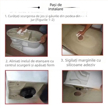 Inel de flanșă pentru toaletă, din cauciuc, etanșare, Huixin, stil modern minimalist