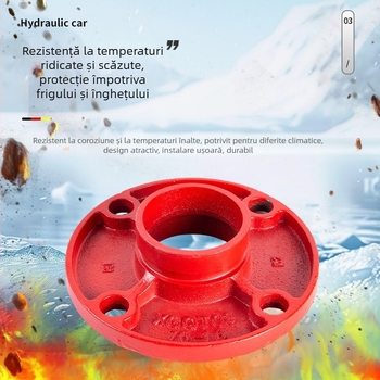 Fitting axial cu conexiune cu clemă, rezistent la presiune înaltă, model: Flanșă, garnitură de flanșă