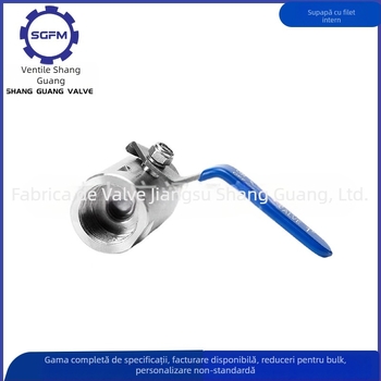 Supapă cu bilă pentru abur la temperaturi înalte, filet intern, tip trecere dreaptă, acționare manuală