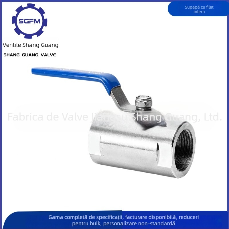 Supapă cu bilă pentru abur la temperaturi înalte, filet intern, tip trecere dreaptă, acționare manuală