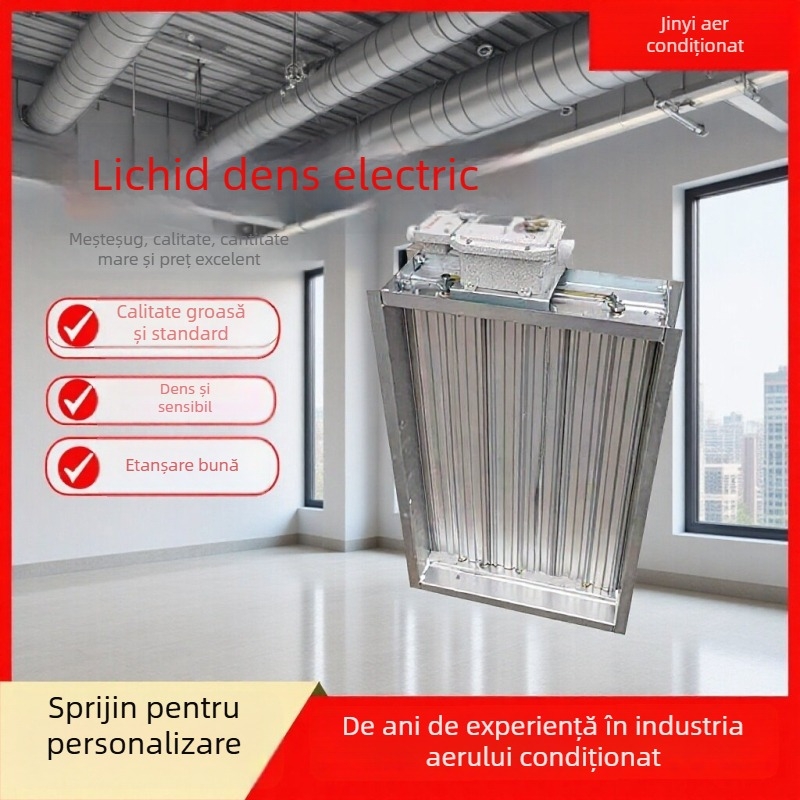 Supapă electrică etanșă cu debit mare de aer, supapă etanșă manuală, supapă bidirecțională de reglare a volumului de aer pentru ventilație industrială