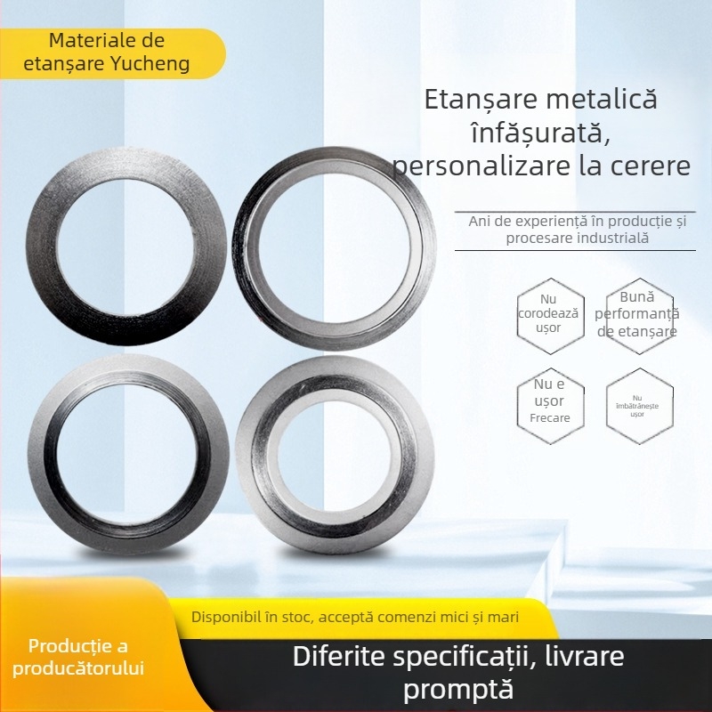 Garnitură din oțel inoxidabil 304 pentru flanșă – etanșare pentru ax, rezistență la temperaturi înalte și presiune înaltă