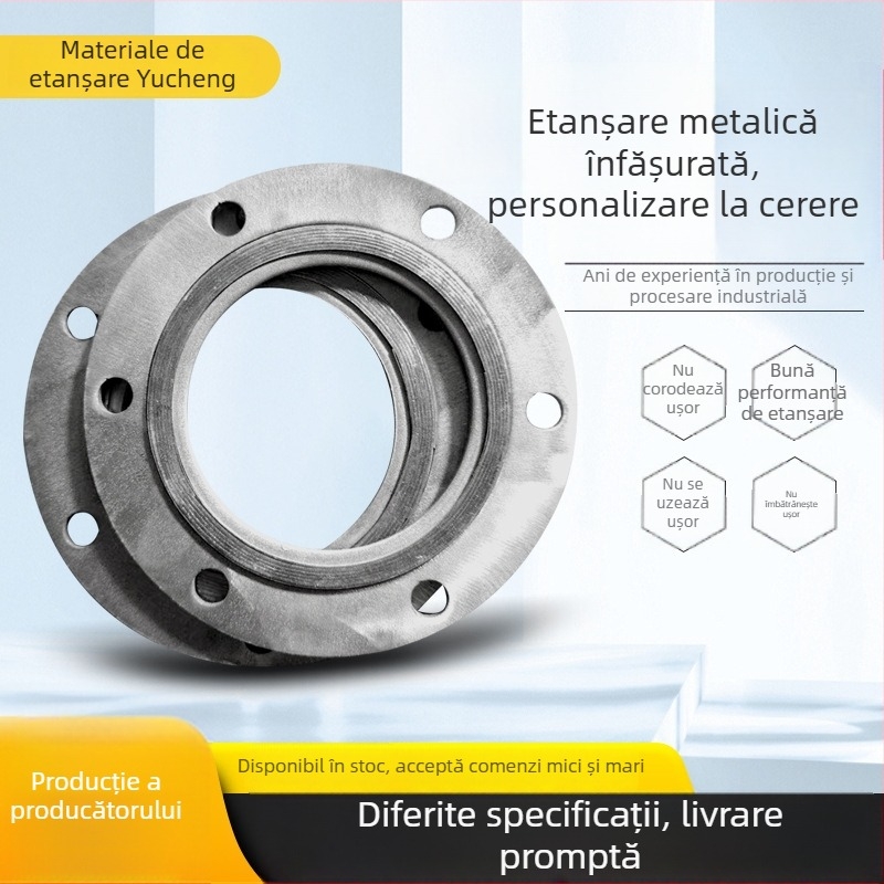 Garnitură din oțel inoxidabil 304 pentru flanșă – etanșare pentru ax, rezistență la temperaturi înalte și presiune înaltă