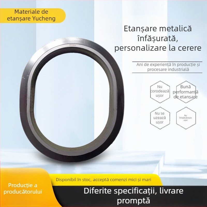 Garnitură din oțel inoxidabil 304 pentru flanșă – etanșare pentru ax, rezistență la temperaturi înalte și presiune înaltă