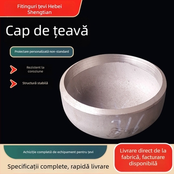 Cap de țeavă cu cap semicircular, oțel carbon, DN20-DN2200, rezistență la coroziune și la presiune înaltă